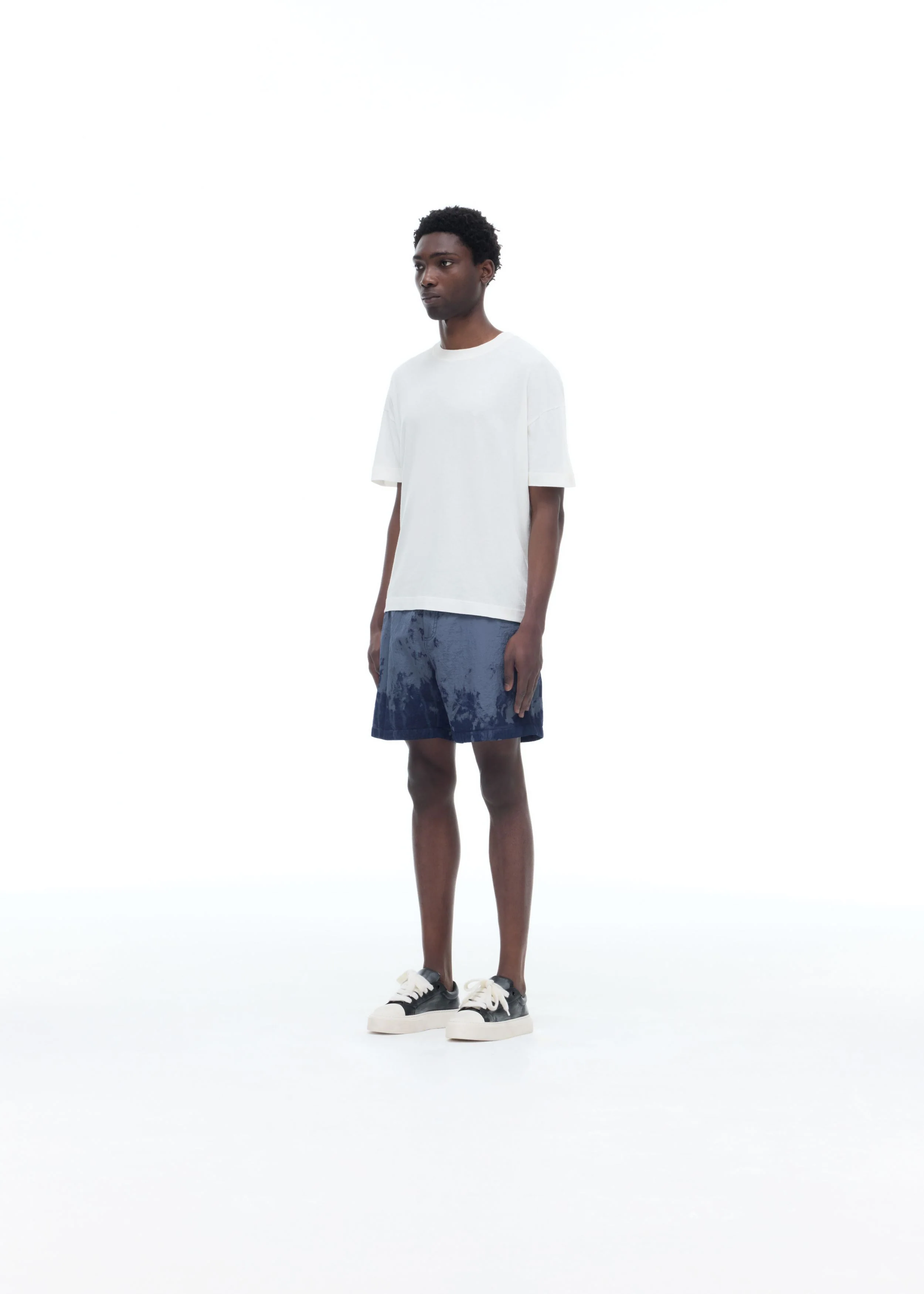 BLEACHED NYLON SHORTS - Image 3