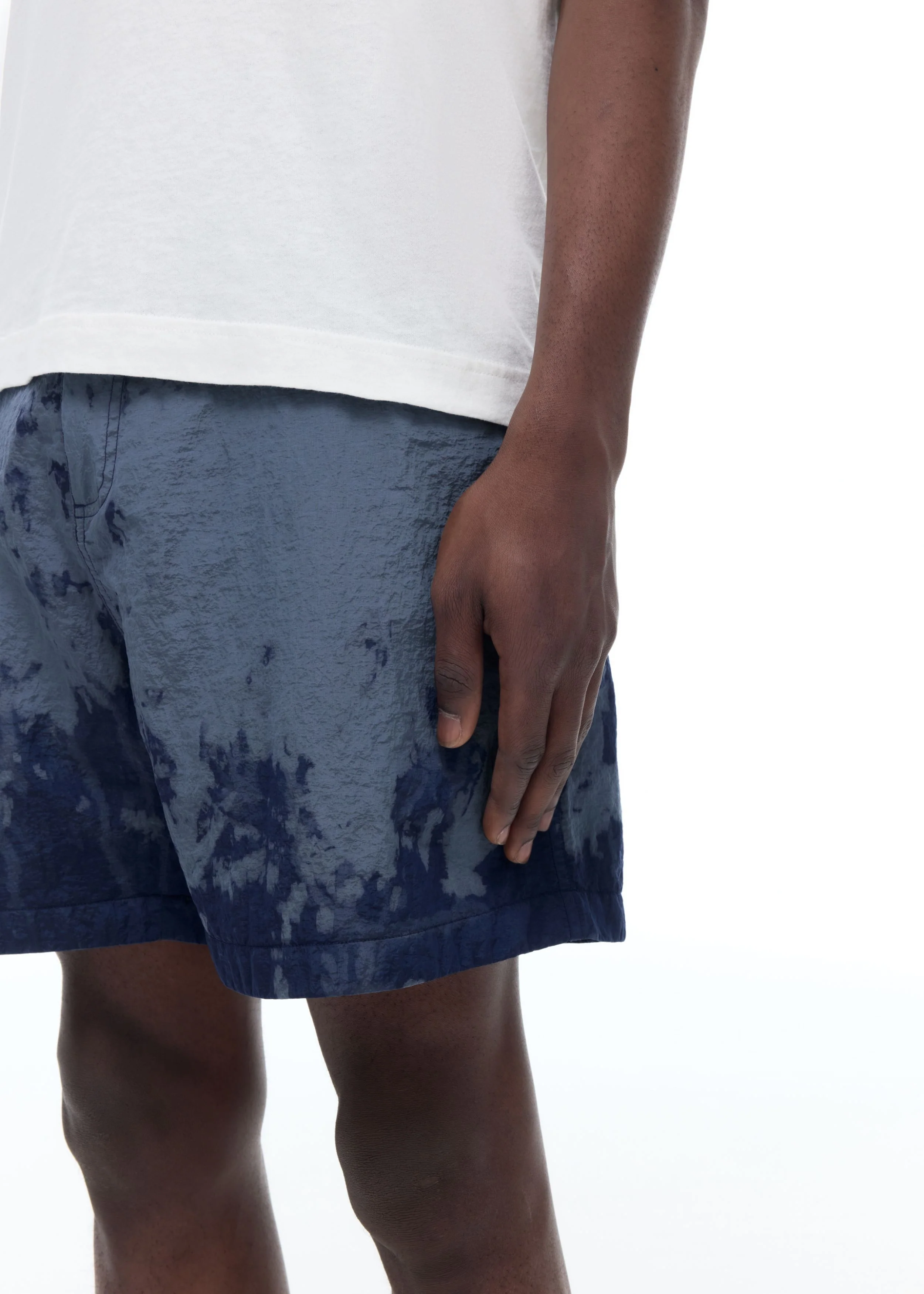 BLEACHED NYLON SHORTS - Image 6