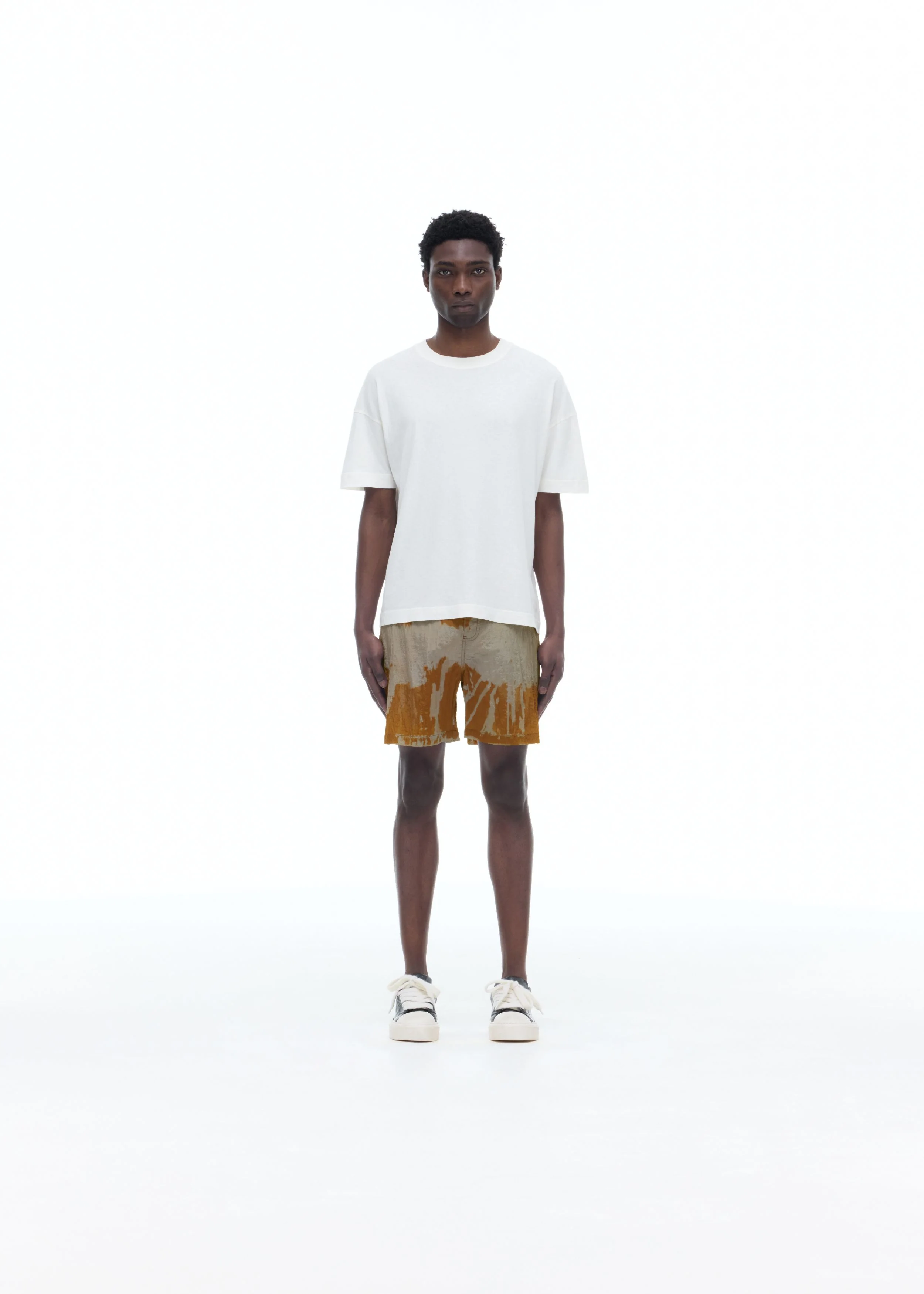 BLEACHED NYLON SHORTS - Image 2