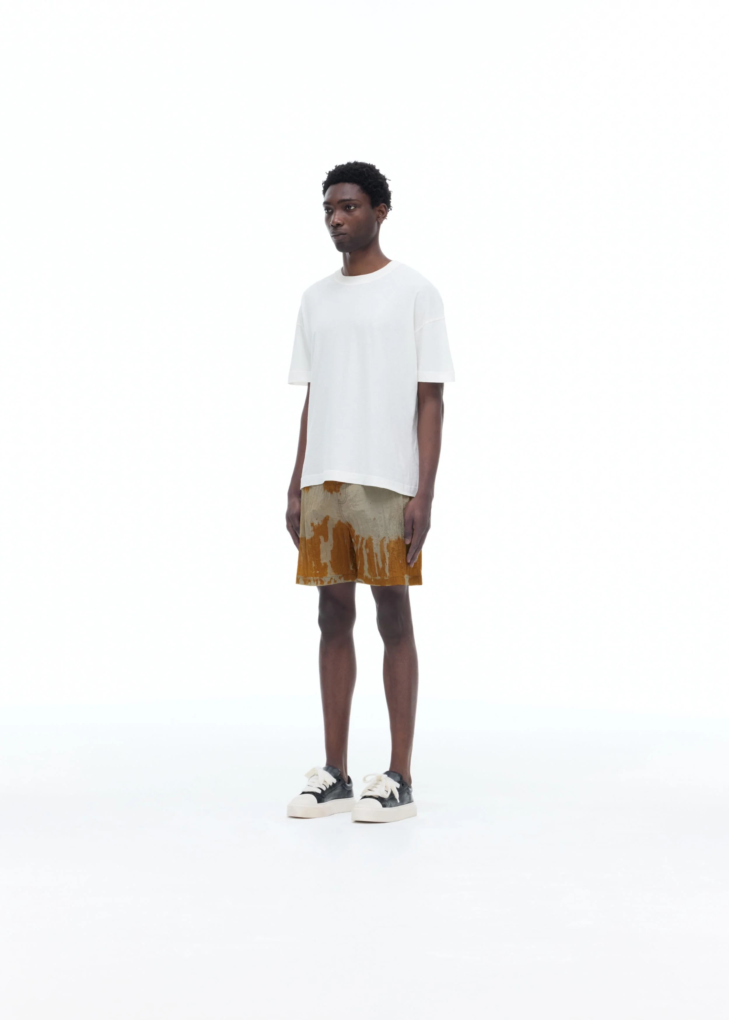BLEACHED NYLON SHORTS - Image 3