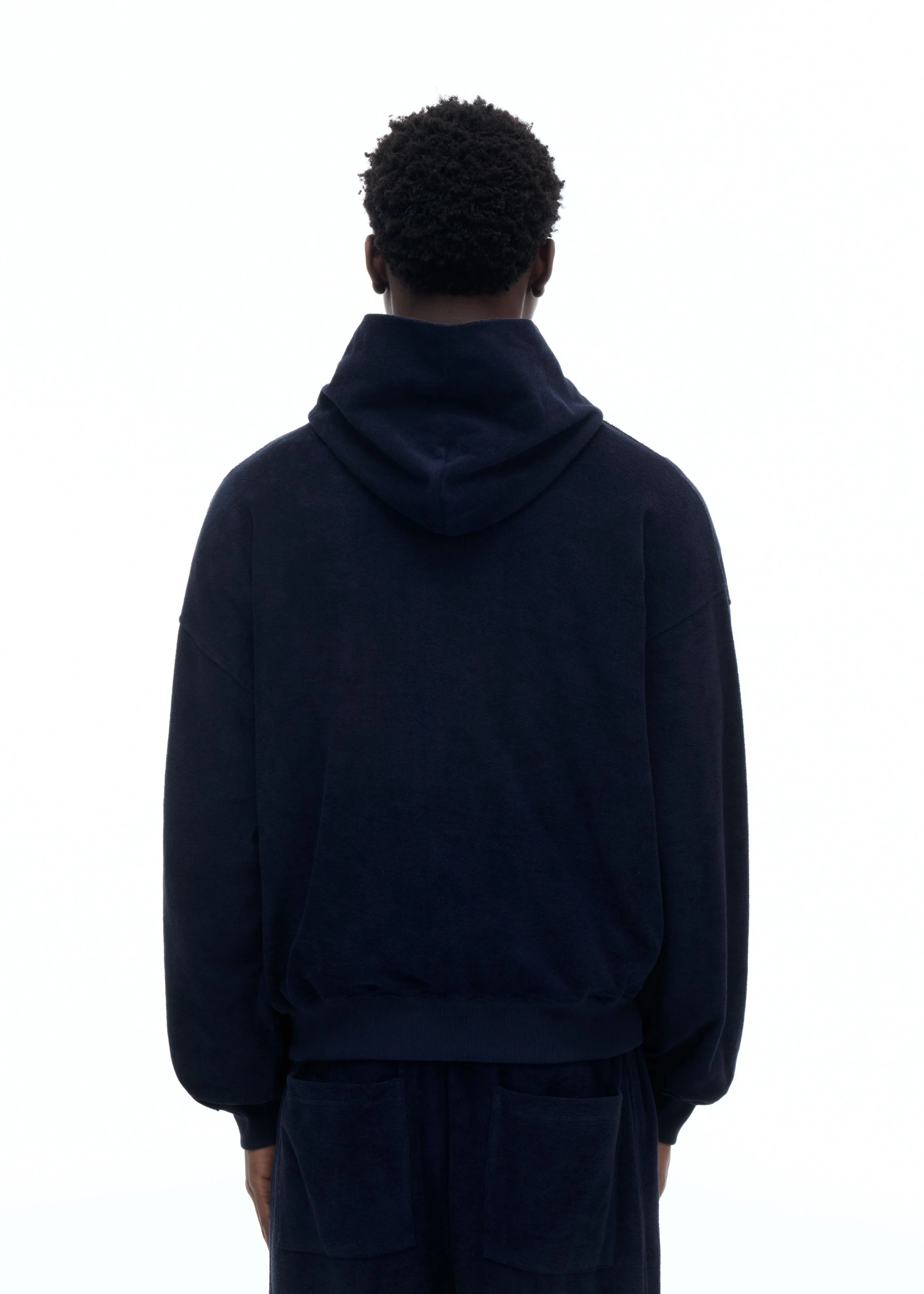 TOWELLING ZIPPED HOODIE - Image 7
